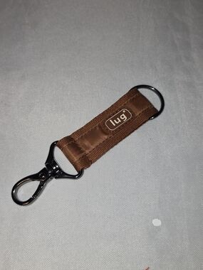 lug Brown Fabric Keychain